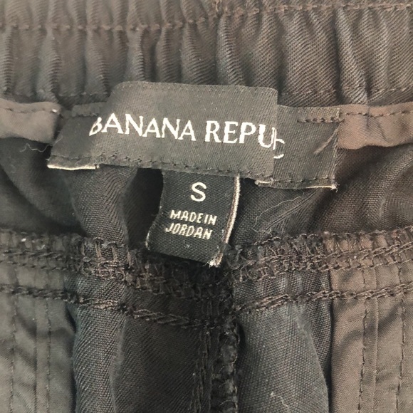 Banana Republic Black Lyocell Jogger Pants Small - Picture 5 of 10